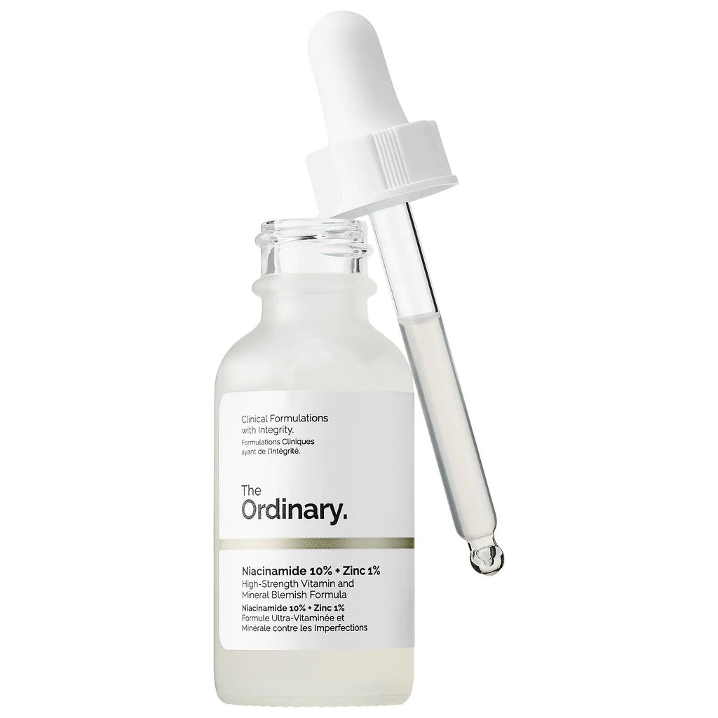 Sáng da mờ thâm Niacinamide 10% + ZinC 1% 30ml The Ordinary chính hãng