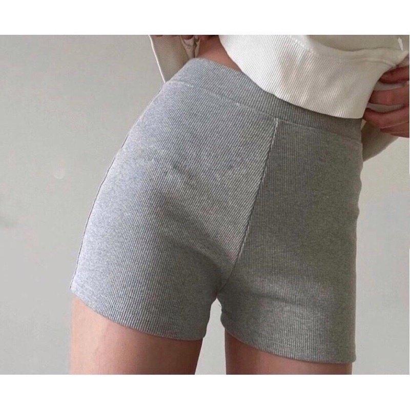 Quần Đùi Biker Ôm Sát Lưng Cao Siêu Co Giãn Dành Cho Nữ Phong Cách Năng Động