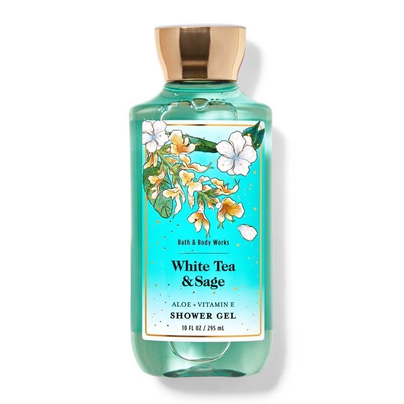 [Auth]Sữa tắm lưu hương mịn da toàn thân Bath and Body Works-White Tea & Sage 295ml #0