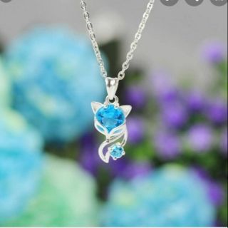 Sale dây chuyền hồ ly bạc đẹp