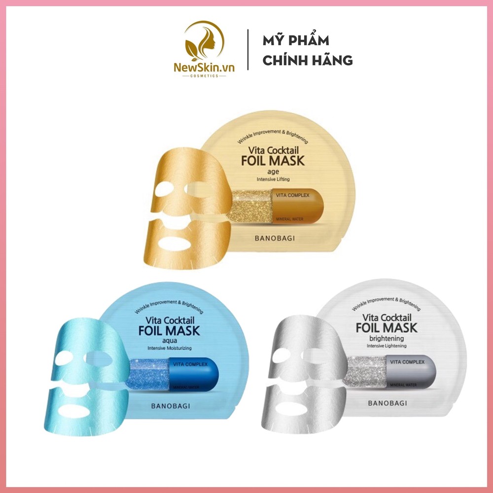 Mặt nạ Dưỡng Da BANOBAGI Vita Cocktail Foil Mask 30ml