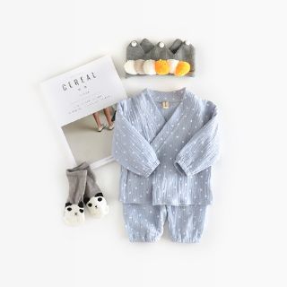 Yukata vải xô cho bé