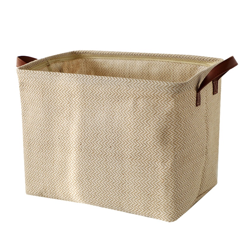 Giỏ Đựng Đồ Giặt Sức Chứa Lớn Bằng Vải Cotton Lanh