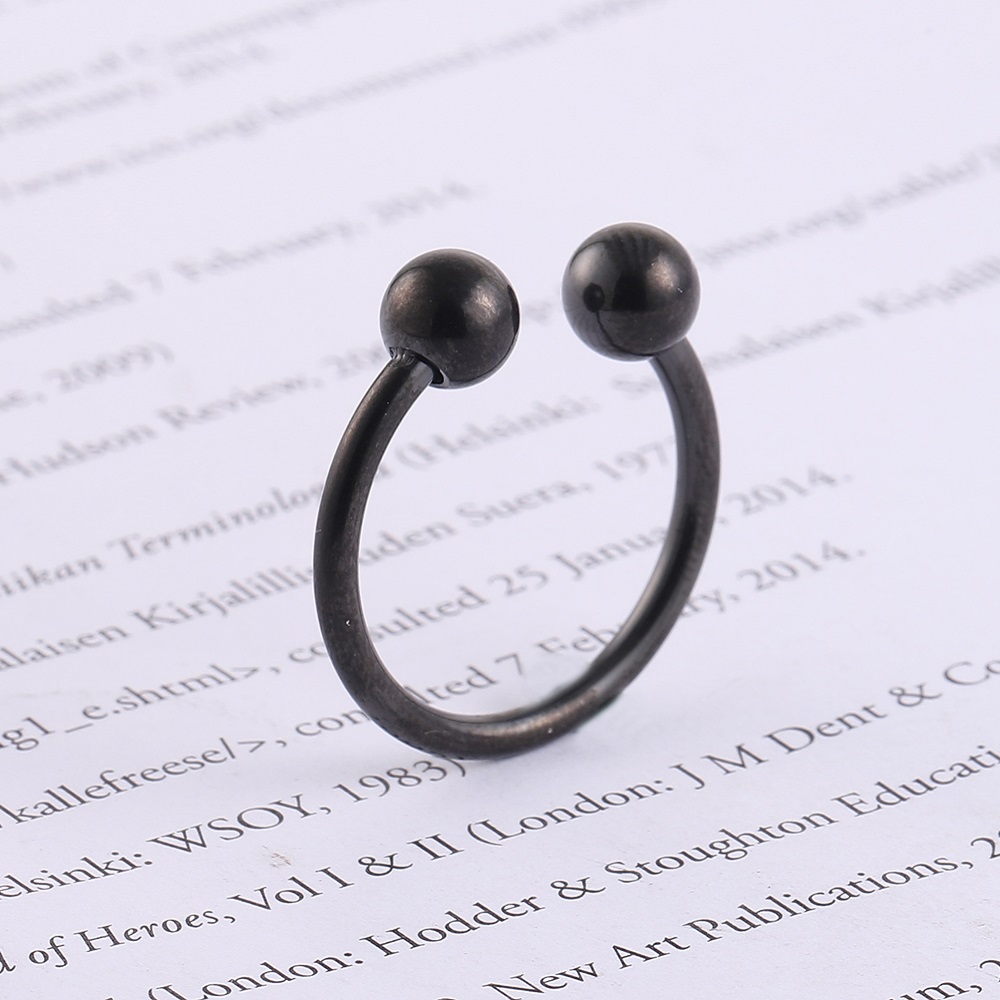 Nhẫn hở chất liệu thép không gỉ thời trang