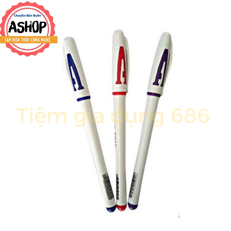 Hộp 12 bút gel chữ A AIHAO màu đen xanh💙đỏ❤️️ tím💜  🌈 ASHOP - TẠP HÓA THỜI CÔNG NGHỆ