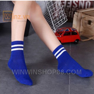 Bộ 2 đôi vớ 2 sọc hàn quốc unisex - winz.vn