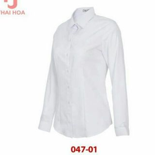 Áo Sơ Mi Thái Hòa Trắng Trơn 047-01
