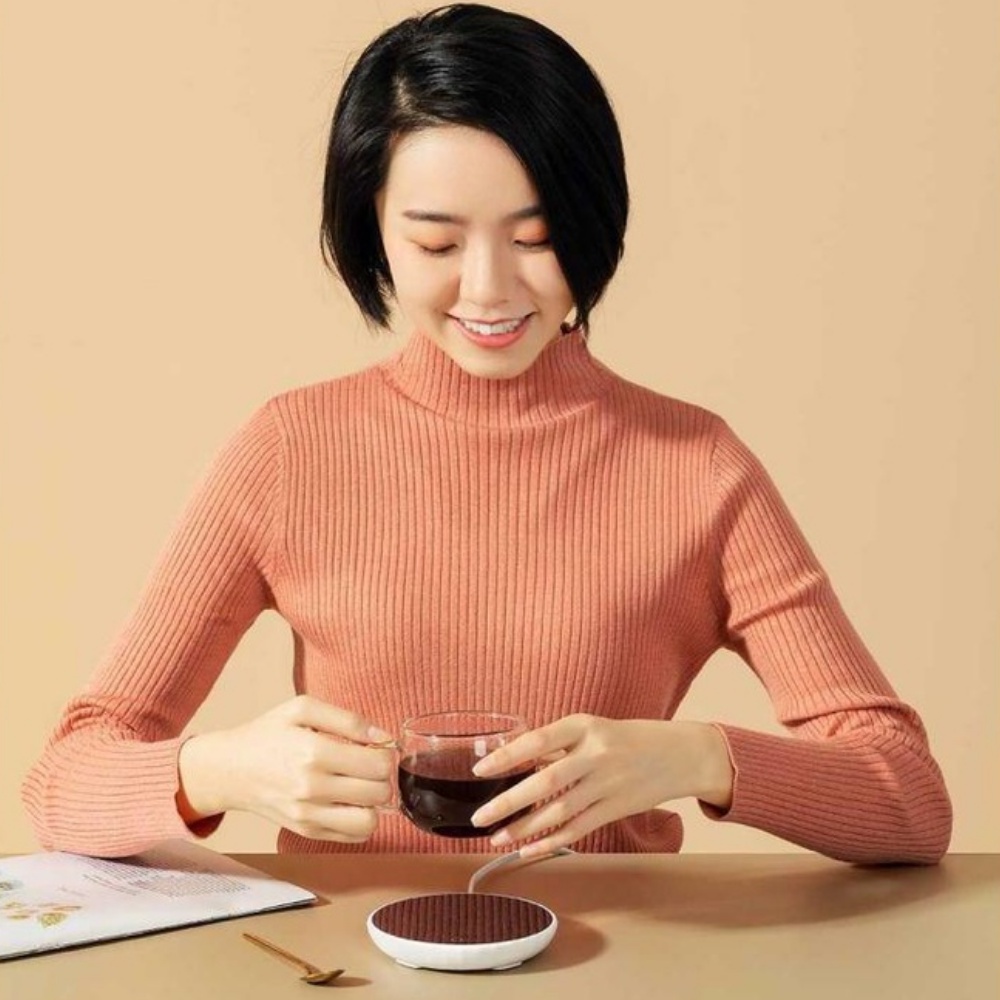 Đế hâm nóng đồ uống Xiaomi-Đế giữ nhiệt Xiaomi-Làm nóng 55 độ-Thích hợp mọi loại cốc-mi_saigon_lt
