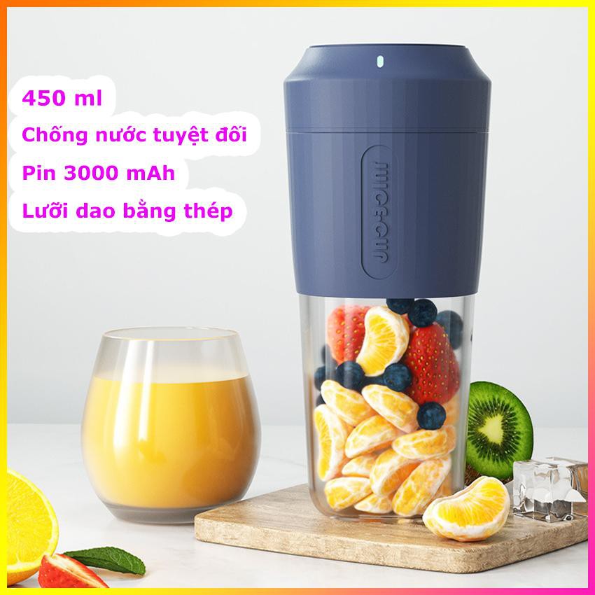 Máy Xay Sinh Tố Cầm Tay Mini Juice Cup 6 lưỡi, Dung Lượng Pin 3000mAh, Công Suất 50W - Bảo Hành 1 Đổi 1