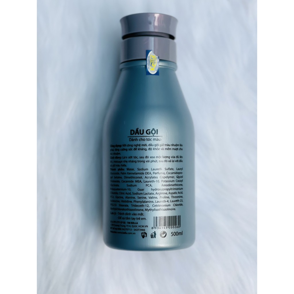 Dầu gội dành cho tóc màu  chuyên nghiệp thương hiệu Kella Color Extending Shampoo 500ml