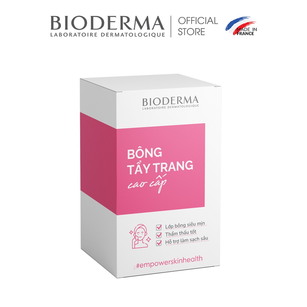 Bông tẩy trang cao cấp Bioderma 50 miếng