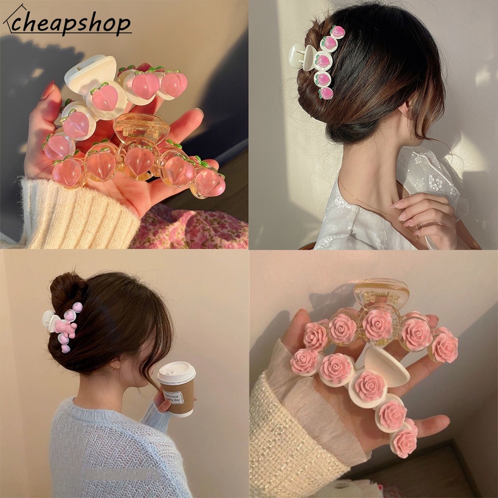 Kẹp tóc IF YOU hình nơ màu hồng thanh lịch dành cho nữ