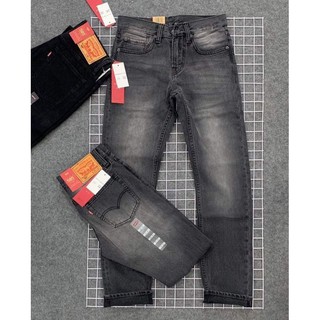 quần bò jeans nam ống suông đứng màu xám