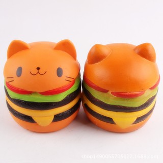 ĐỒ CHƠI SQUISHY BÁNH HUMBUGER MÈO ĐẸP