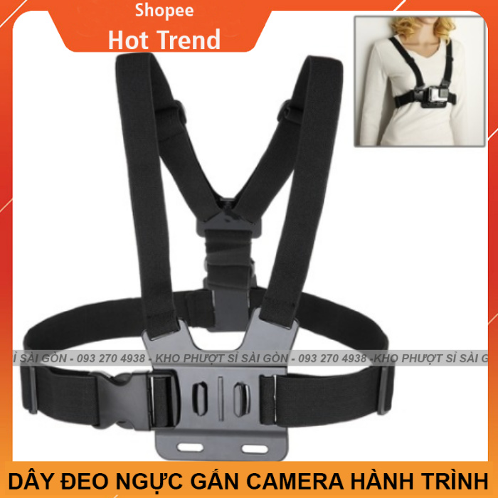 Dây đeo ngực gắn camera hành trình loại tốt - Dây đeo camera hành trình ngực biker