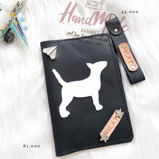 Vỏ hộ chiếu hình chó - bọc hộ chiếu -bao da hộ chiếu - passport cover