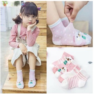 Sét 5 đôi tất lưới cao cổ siêu xinh cho bé trai bé gái mẫu mới