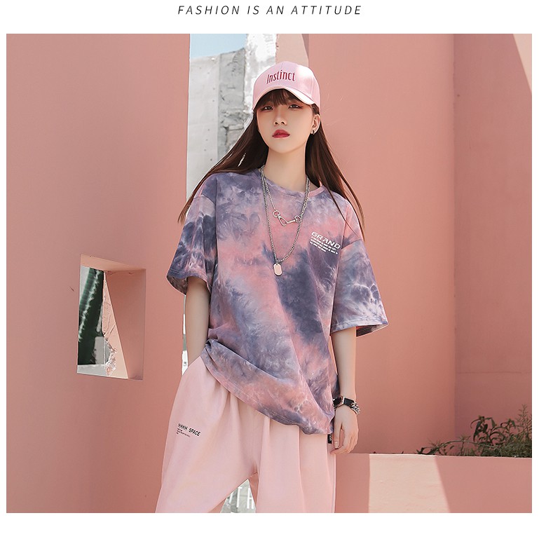 áo thun tay lỡ nam nữ unisex loang màu siêu đẹp | BigBuy360 - bigbuy360.vn