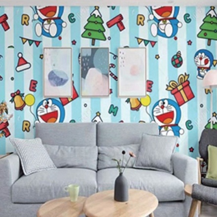 Decal giấy dán tường MON SỌC DỄ THƯƠNG khổ 45cm keo sẵn