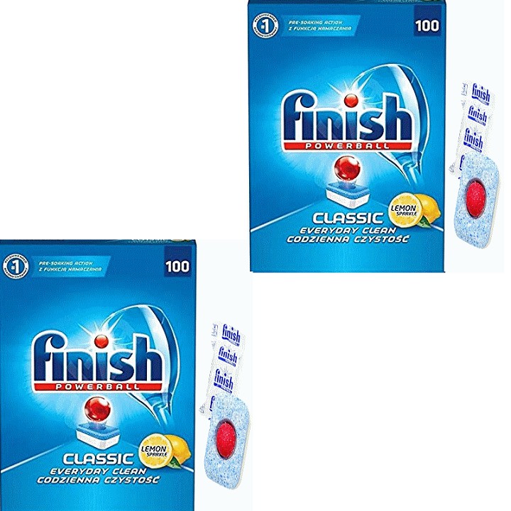 Viên rửa bát Finish tổng hợp 3 trong 1 ( bóng muối bột ) Combo hộp 100 viển x 2 ( Finish Đức)