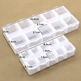 10 individual lattice plastic jewelry boxes