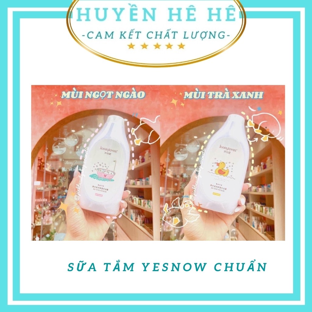 Sữa tắm YESNOW Joeeyloves nội địa Trung, sữa tắm nước hoa cho cả gia đình