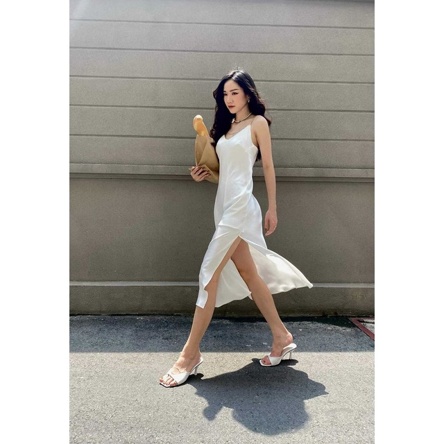 LEMONCHICVN - Đầm lụa dây đính đá - D209