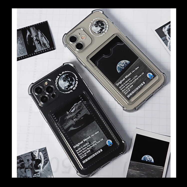 Ốp Điện Thoại Trong Suốt In Hình Mặt Trăng Thời Trang Cho Apple Iphone 13 13promax 12