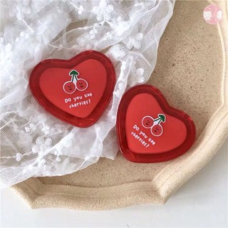 Gương Gấp 2 Mặt Bỏ Túi Hoạ Tiết Cherry