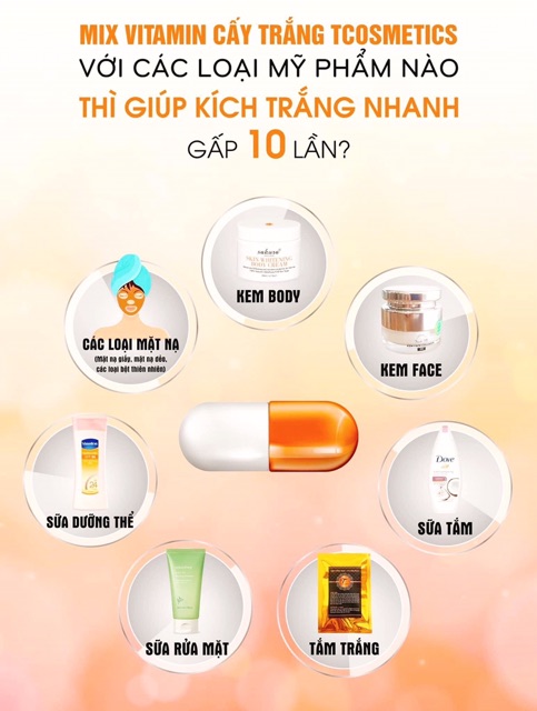 ( Mypham35 ) Viên kích trắng cấp tốc, viên cấy trắng nhanh gấp 3-4 lần