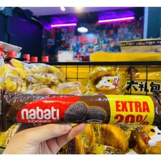 Bánh quy cookies Nabati nhân kem/socola 136g.