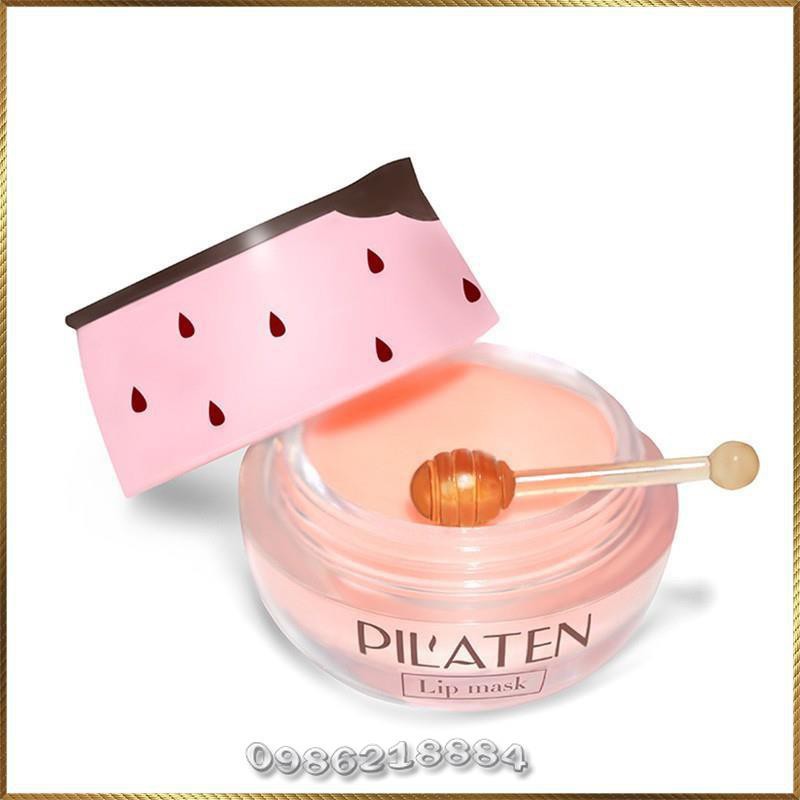 Mặt nạ ngủ môi kiêm son dưỡng dâu mật ong Pilaten Lip Mask chăm sóc môi PLM3