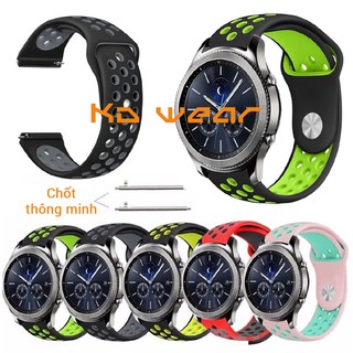 Dây đeo đồng hồ silicon 22mm thay thế cho Gear S3 / ZTE Quartz / Huawei Watch GT / DT 78