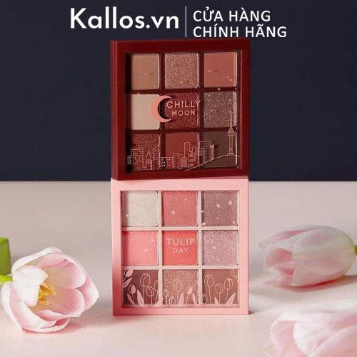 Bảng Phấn Mắt 9 Ô Etude House Play Color Eyes Tulip Day, Chili Moon, Maple Road, Sand Hill