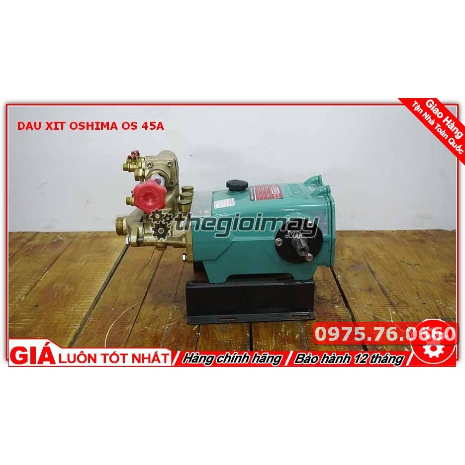 MÁY RỬA XE DÂY ĐAI - Bộ rửa xe động cơ 3.5kw đầu OS 45A + MOTOR 3.5KW 5HP VỎ GANG SIÊU TỐT- BỘ X