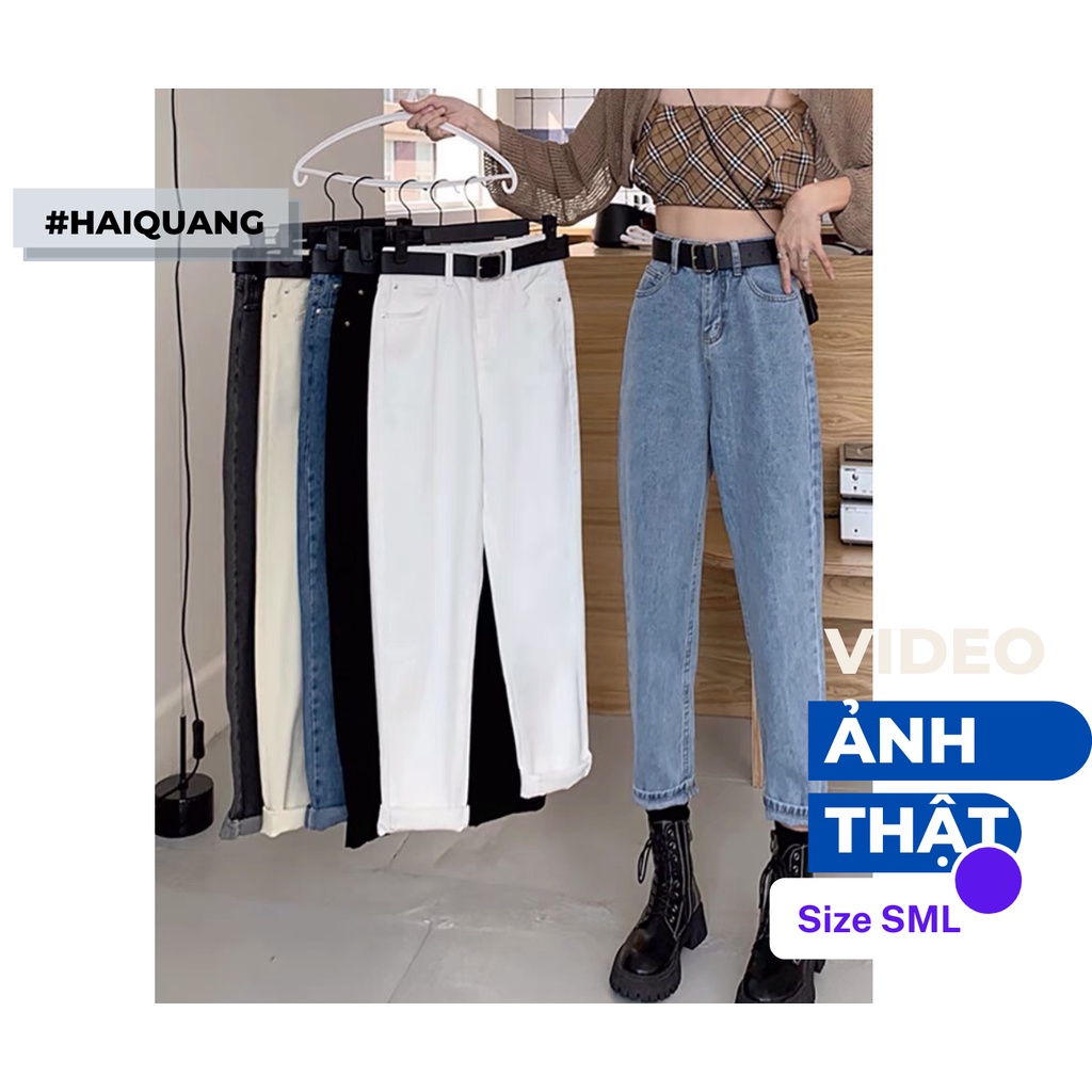 QUẦN JEAN BAGGY CẠP CAO HAIQUANG CHUẨN FORM KHÔNG PHAI MÀU, KHÔNG XÙ VẢI KỂ CẢ GIẶT MÁY | BigBuy360 - bigbuy360.vn