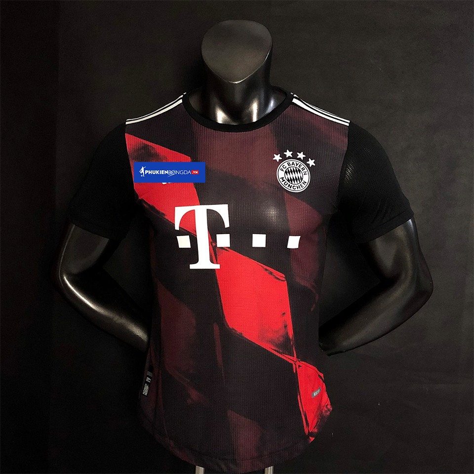 Áo Bayern Munich đen sân khách 2020-2021, áo Bayern Munich sân khách 2021 đen mẫu 3 SF ❝Thái Lan❞