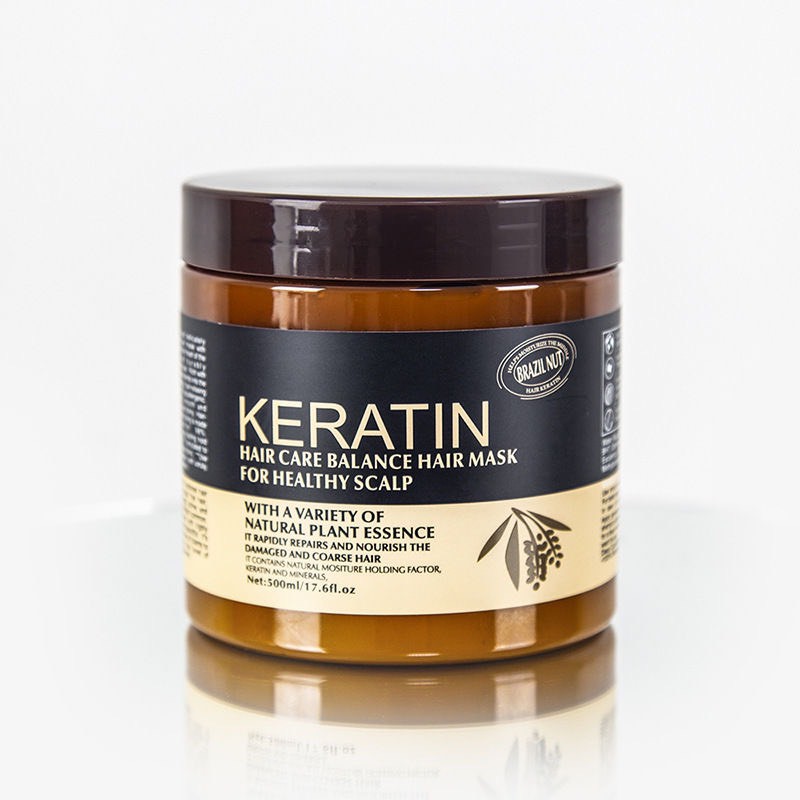 Kem Ủ Tóc KERATIN COLLAGEN 1000ML LAVENDER BRAZIL NUT - Ủ Hấp Tóc Cung Cấp Dưỡng Chất KERATIN