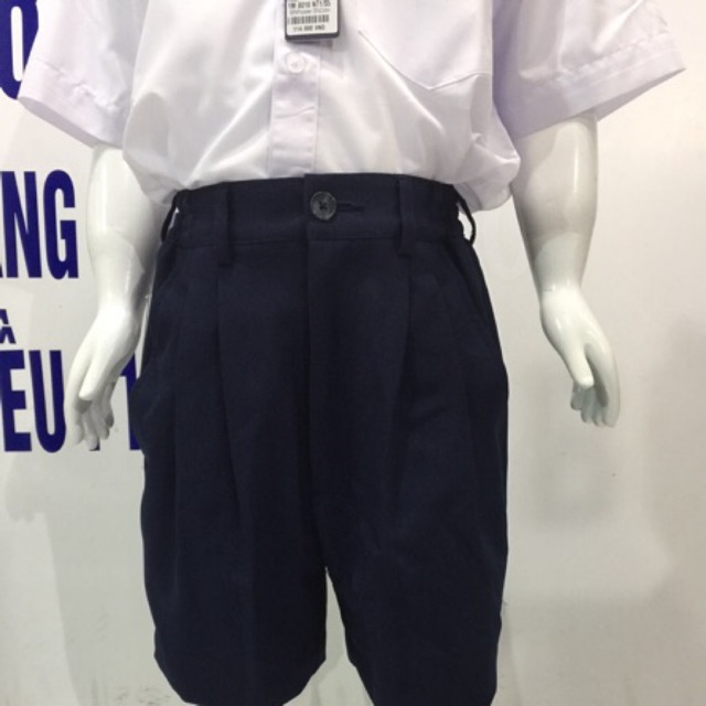 Bộ Đồng Phục Nam Aó Sơ Mi và Quần short Việt Tiến cấp 1, cấp 2, cấp 3 | BigBuy360 - bigbuy360.vn