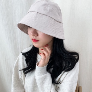 Mũ bucket vành cụp trơn nhiều màu phong cách Ulzzang Unisex