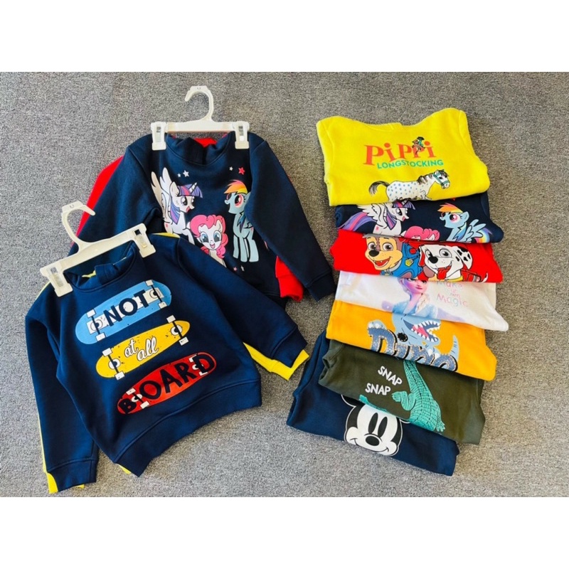 Áo nỉ H.M cho Bé Trai có mũ HODDIE size 1-10Y