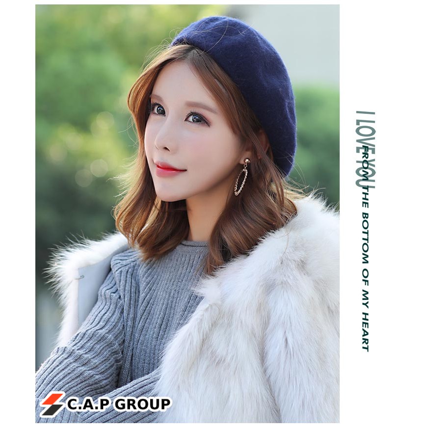 Mũ nồi nữ Beret mùa đông Hot 2020 nón nồi dạ nỉ cute kiểu Âu Châu phong cách Hàn Quốc