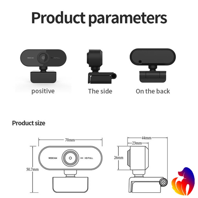 Webcam Bh Hd 1080p Usb 30fps Full Hd Cho Máy Tính | BigBuy360 - bigbuy360.vn