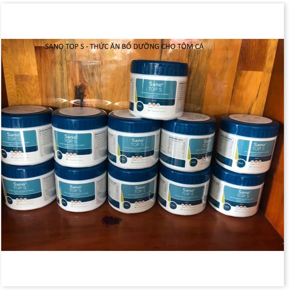 (Thuốc Thủy Sản) Thức ăn bổ dưỡng cho tôm cá- Sano TOP S- Tăng cường & tái tạo tế bào máu, sản phẩm bổ gan đỉnh cao dành
