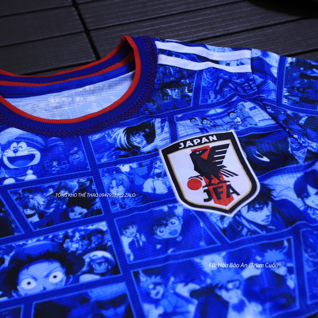 Bộ Quần Áo Đá Banh ĐT Nhật mùa 22/23 hàng cao cấp Thái 2 màu trắng,xanh