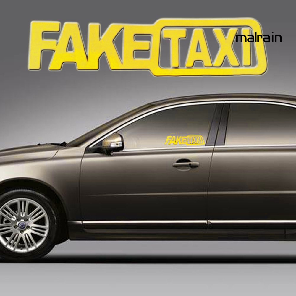 Miếng Dán Trang Trí Xe Ô Tô Hình Chữ Taxi Độc Đáo