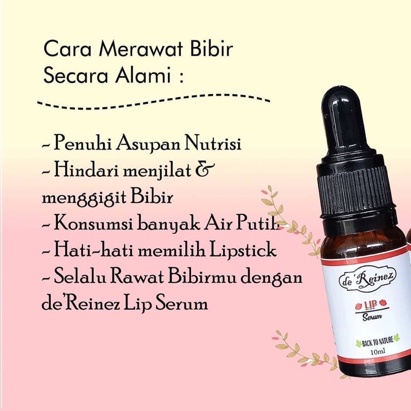 (Hàng Mới Về) Serum Dưỡng Ẩm Môi De 'Reinez Bpom Tự Nhiên | BigBuy360 - bigbuy360.vn