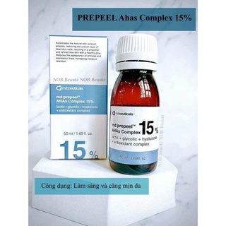 Dung dịch peel căng bóng trắng sáng da md:ceuticals mdprepeel ahas complex 15%