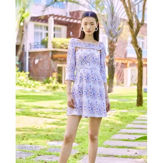 Set đầm 2 món Vero Moda( Đầm 2 dây + khoác vai tay dài)