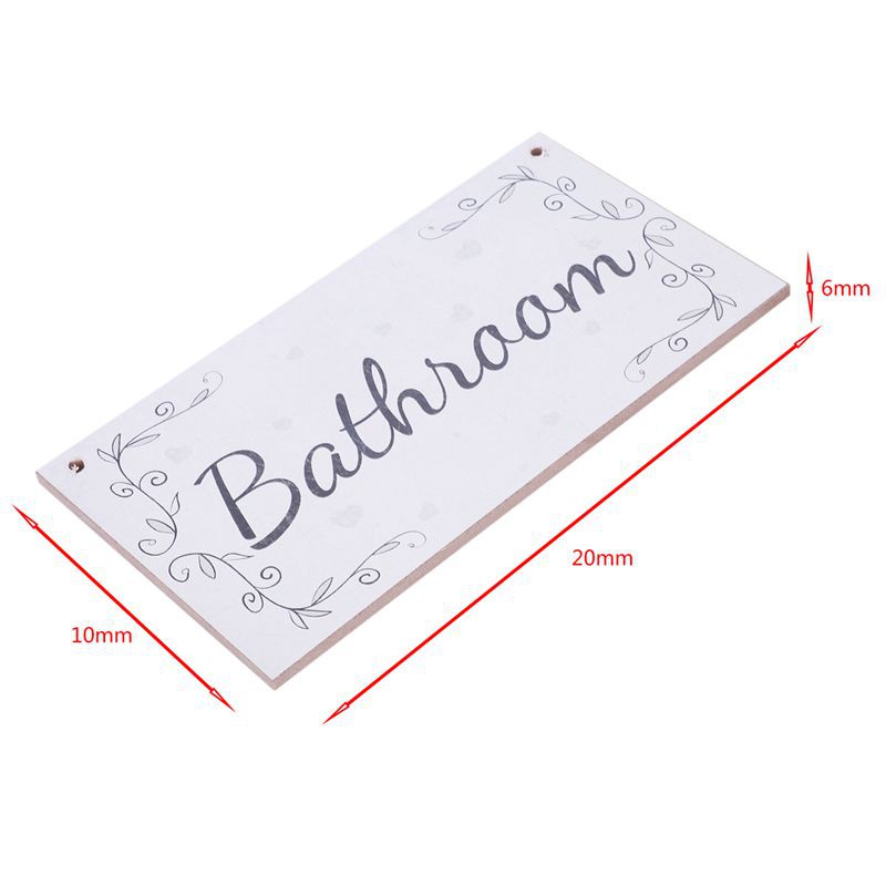 Biển hiệu gỗ treo tường trang trí s-bathroom